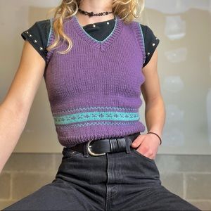 Handmade Knit Sweater Vest